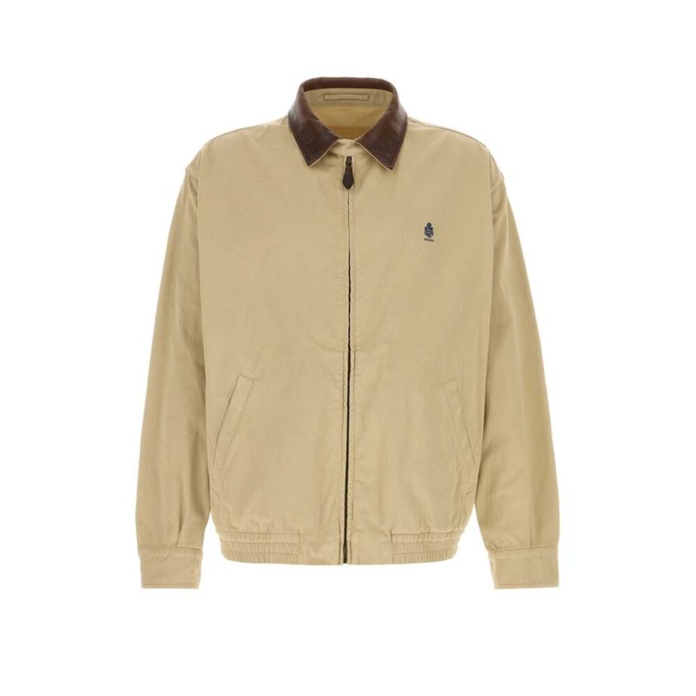 Prada Men Sand Cotton Jacket